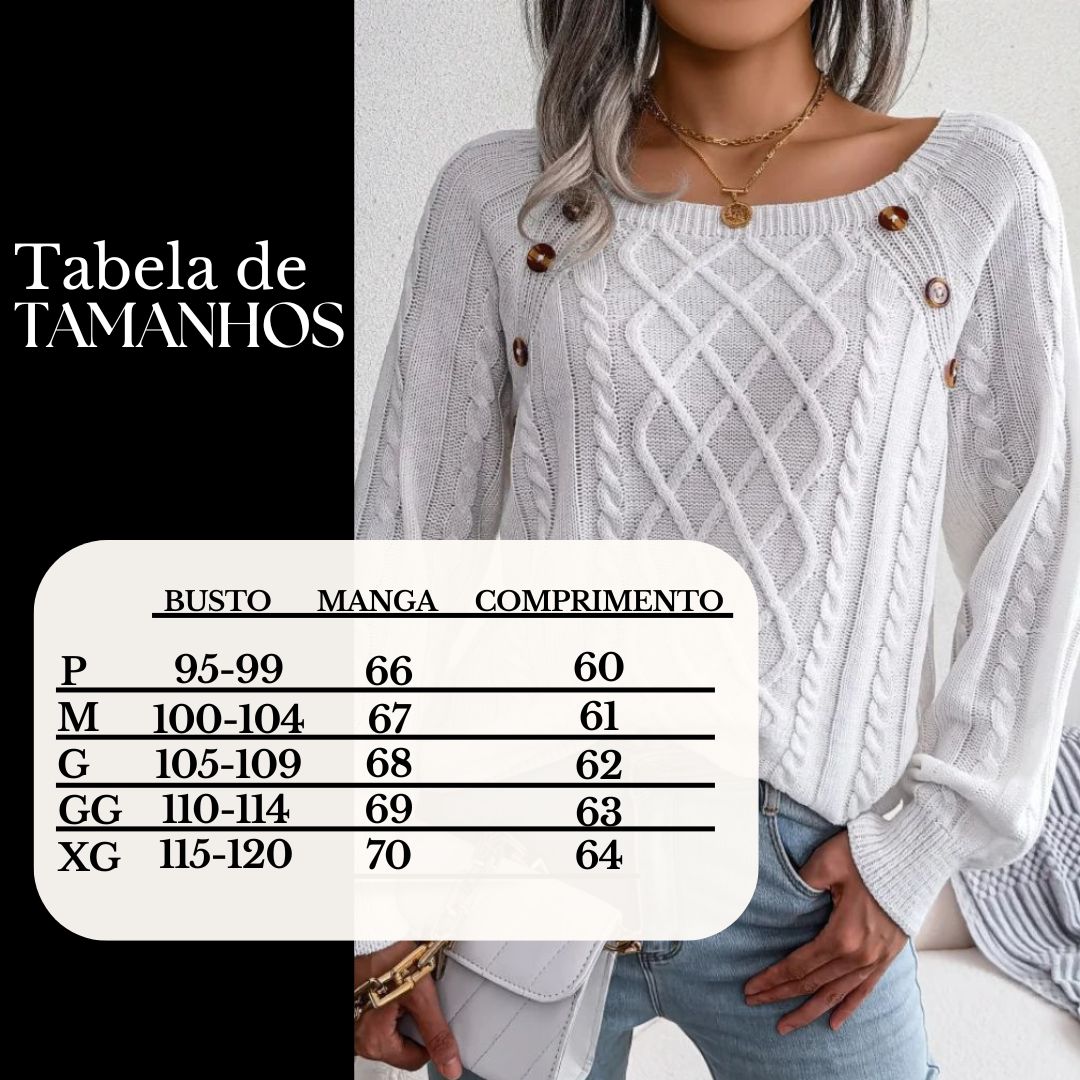 Suéter Branco Feminino