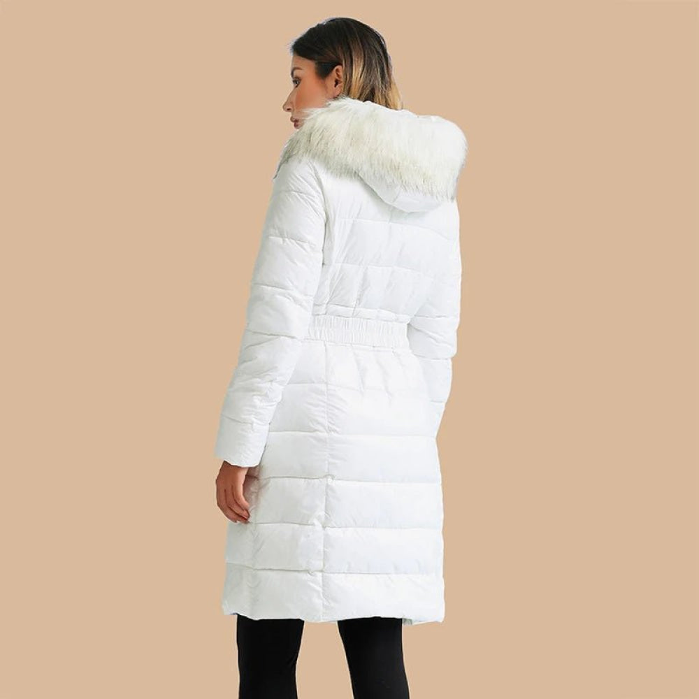 Casaco Feminino Sobretudo Puffer Brilhante