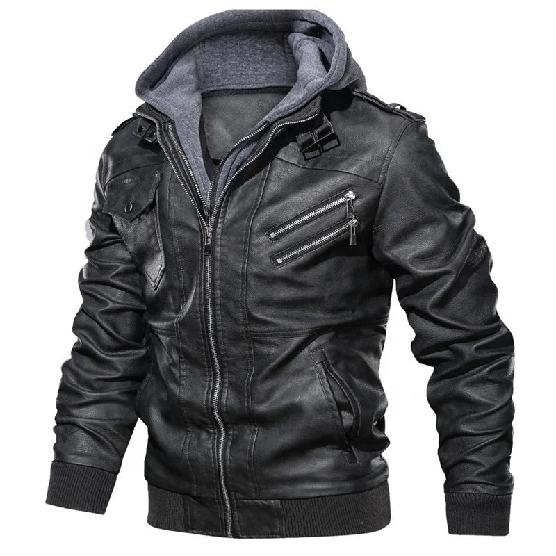 Jaqueta Masculina de Couro Original - (Promoção de Inverno 2025)